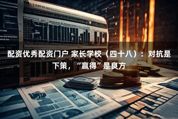 配资优秀配资门户 家长学校（四十八）：对抗是下策，“赢得”是良方